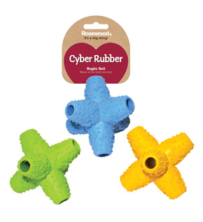 

Жевательная игрушка для собак Rosewood Сyber Rubber Звезда, в ассортименте, 13 см