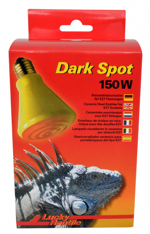 фото Керамический нагреватель для террариума lucky reptile dark spot 150 вт