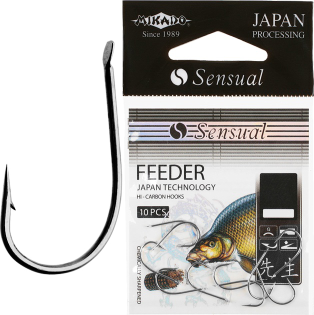 Рыболовные крючки Mikado Sensual Feeder №10, 10 шт.