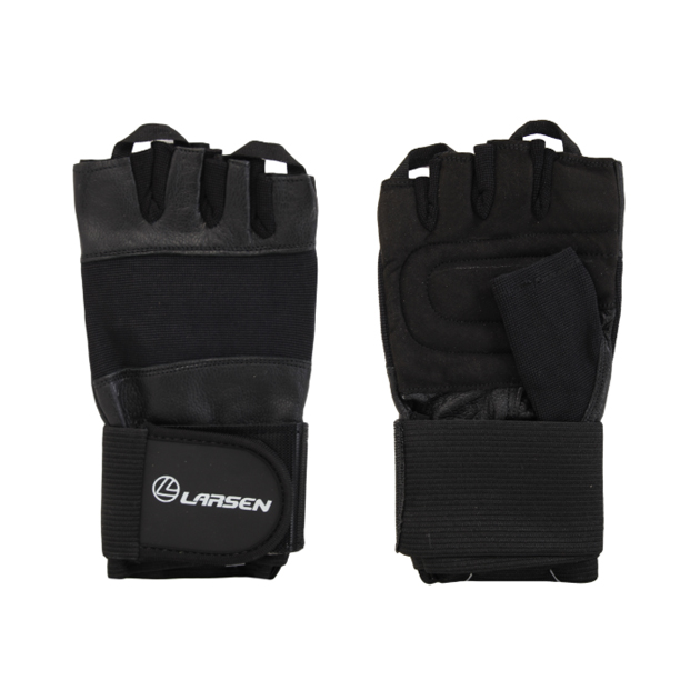 Перчатки для фитнеса и тяжелой атлетики Larsen 16-8343, black, XL