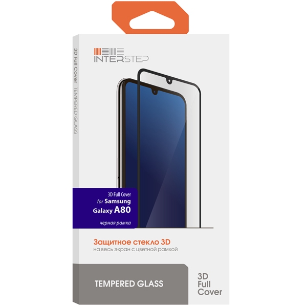 

Защитное стекло InterStep для Samsung Galaxy A80 Black