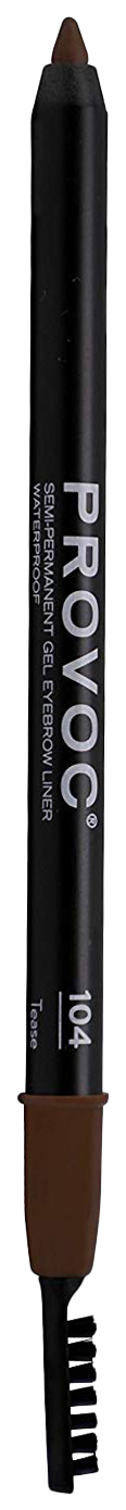 Карандаш для бровей Provoc Semi-Permanent Gel Eyebrow гелевый тон 104 Tease 5 г карандаш для глаз tf cosmetics slide on eye liner 07 зелено коричневый 1 3 г