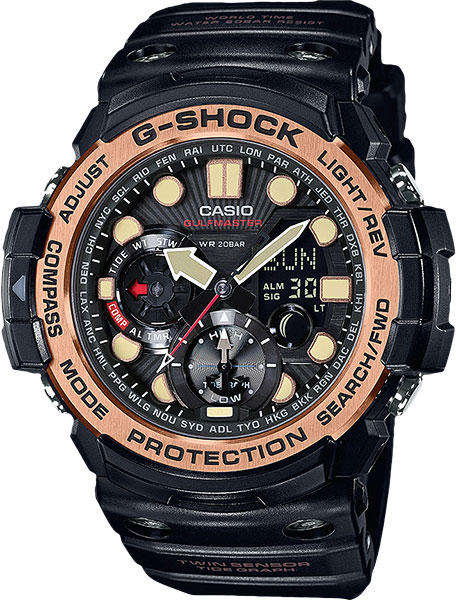 фото Японские наручные часы casio g-shock gn-1000rg-1a с хронографом