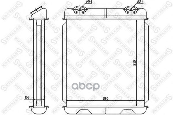 фото Радиатор печки stellox 1035085sx