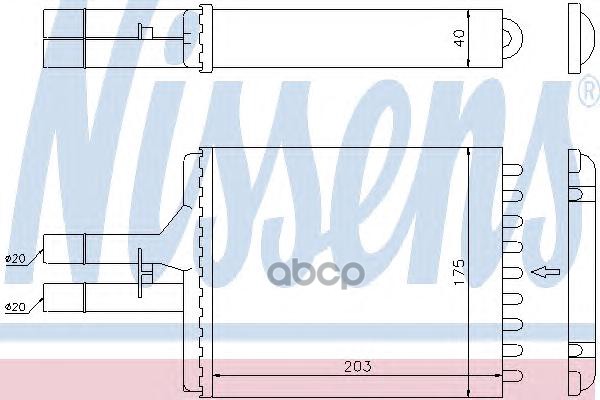 

Радиатор отопителя Nissens 72656