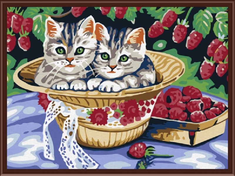 

Живопись по номерам Color Kit Котята в саду, Котята в саду