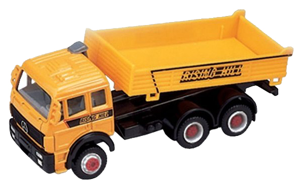 

Модель машины Mercedes-Benz Actros MP02 с бортовым кузовом Welly 99783, Желтый;черный