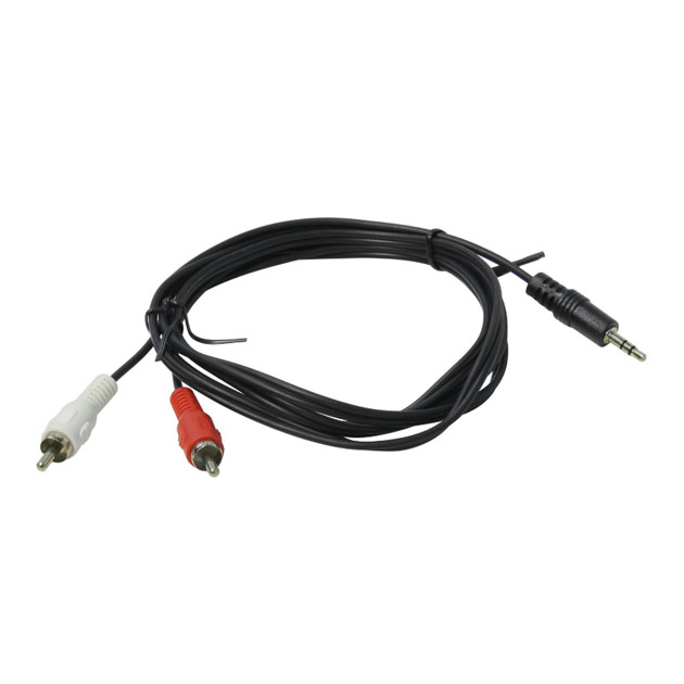 Кабель Telecom 2RCA - Jack 3.5 1,5м Black (TAV7183)