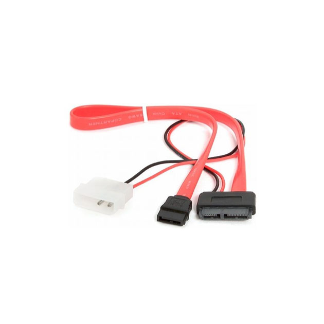 Адаптер Gembird Mini SATA-SATA 7 pin/Molex, M-M 0,5м Red (CC-SATA-C3)