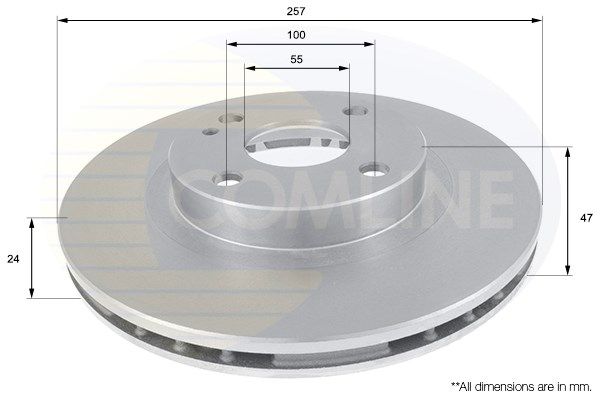 фото Тормозной диск comline adc0437v