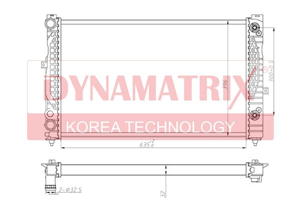 

Радиатор охлаждения двигателя DYNAMATRIX DR60499