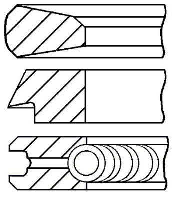 

Комплект поршневых колец GOETZE ENGINE 08-119800-00
