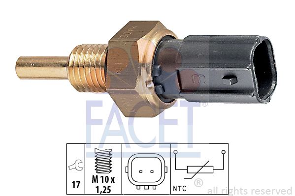 

Датчик температуры охлаждающей жидкости FACET 7.3299