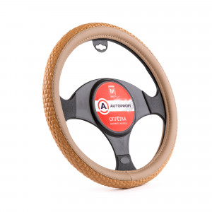 

Оплетка на руль Autoprofi AP-1932 BE (M)