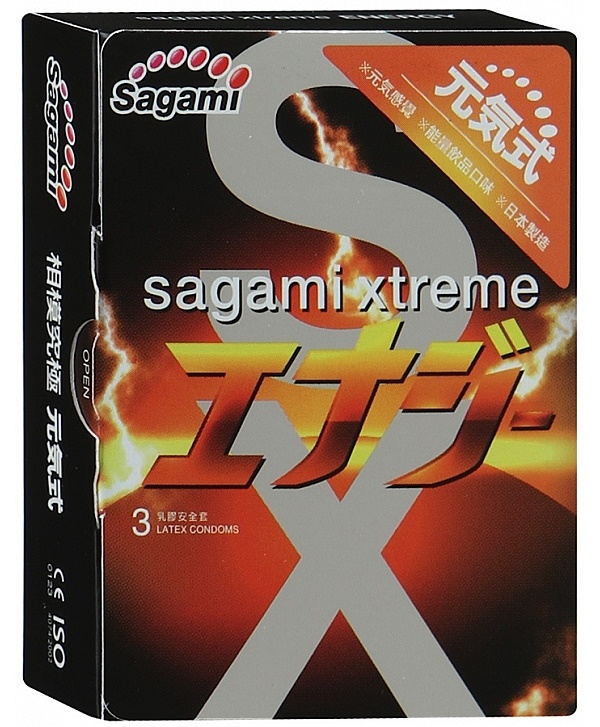 Купить Презервативы Sagami Xtreme Energy ароматизированные 3 шт.