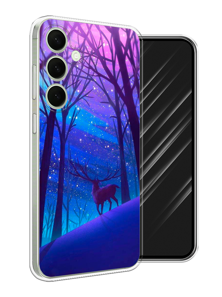 

Чехол Awog на Samsung Galaxy S25 Plus "Северный олень", Фиолетовый;голубой;синий, 2110450-1