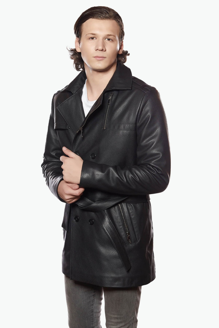 

Кожаная куртка мужская Deriza 35-k507S черная L (товары доставляются из-за рубежа), Черный, 35-k507S