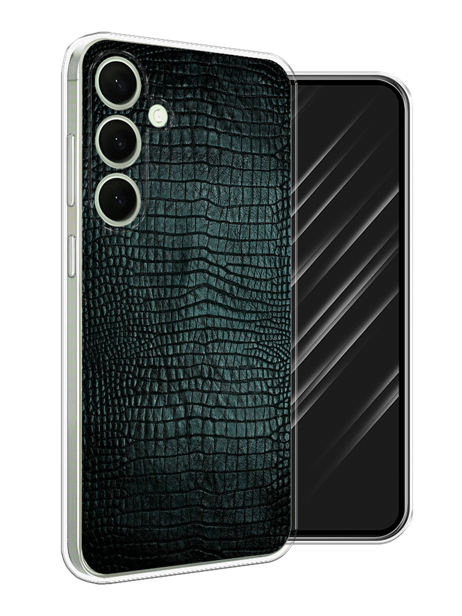

Чехол Awog на Samsung Galaxy S25 Plus "Черная змея", Черный;серый;голубой, 2110450-1