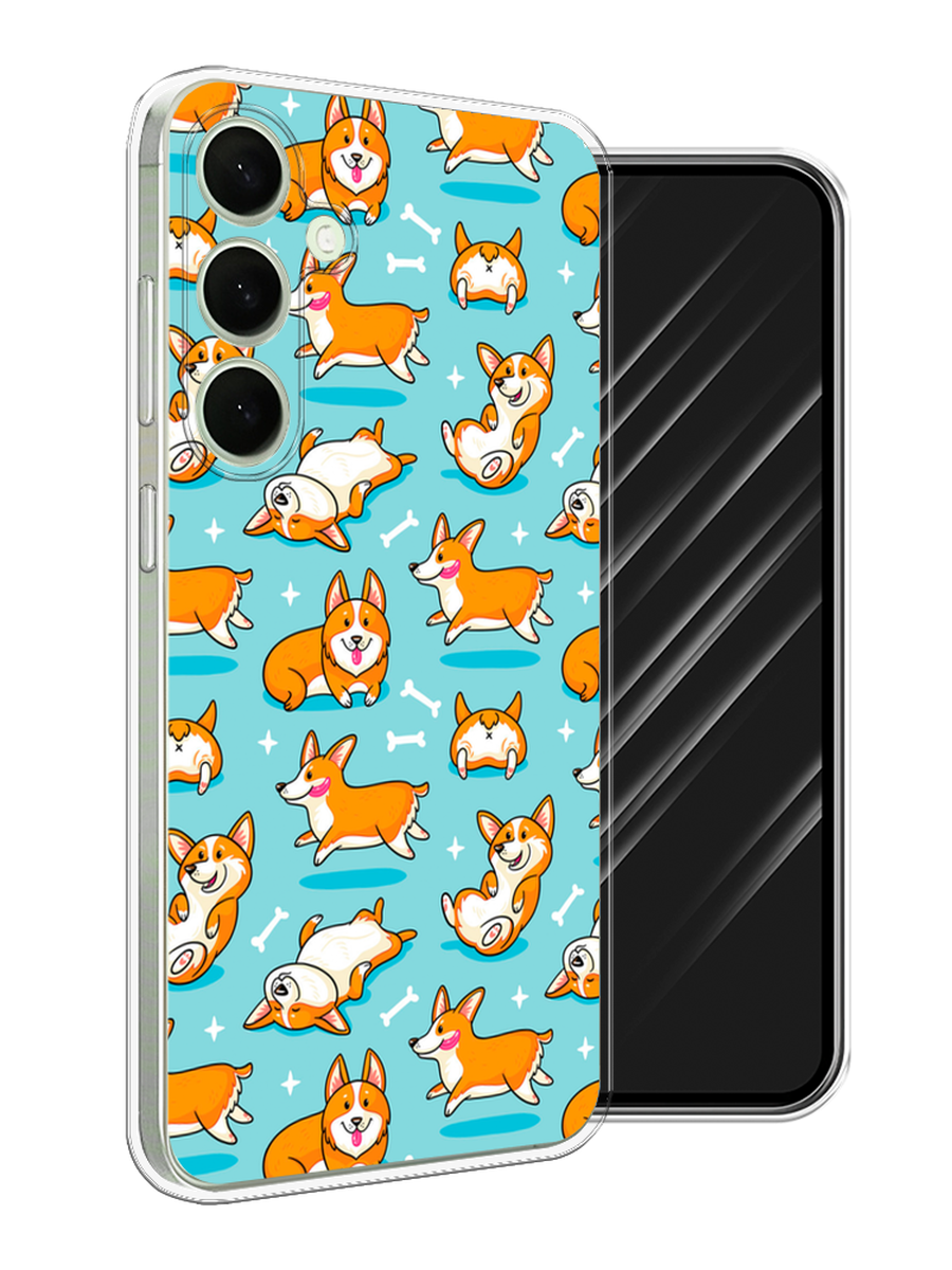 

Чехол Awog на Samsung Galaxy S25 Plus "Веселые корги", Коричневый, 2110450-1
