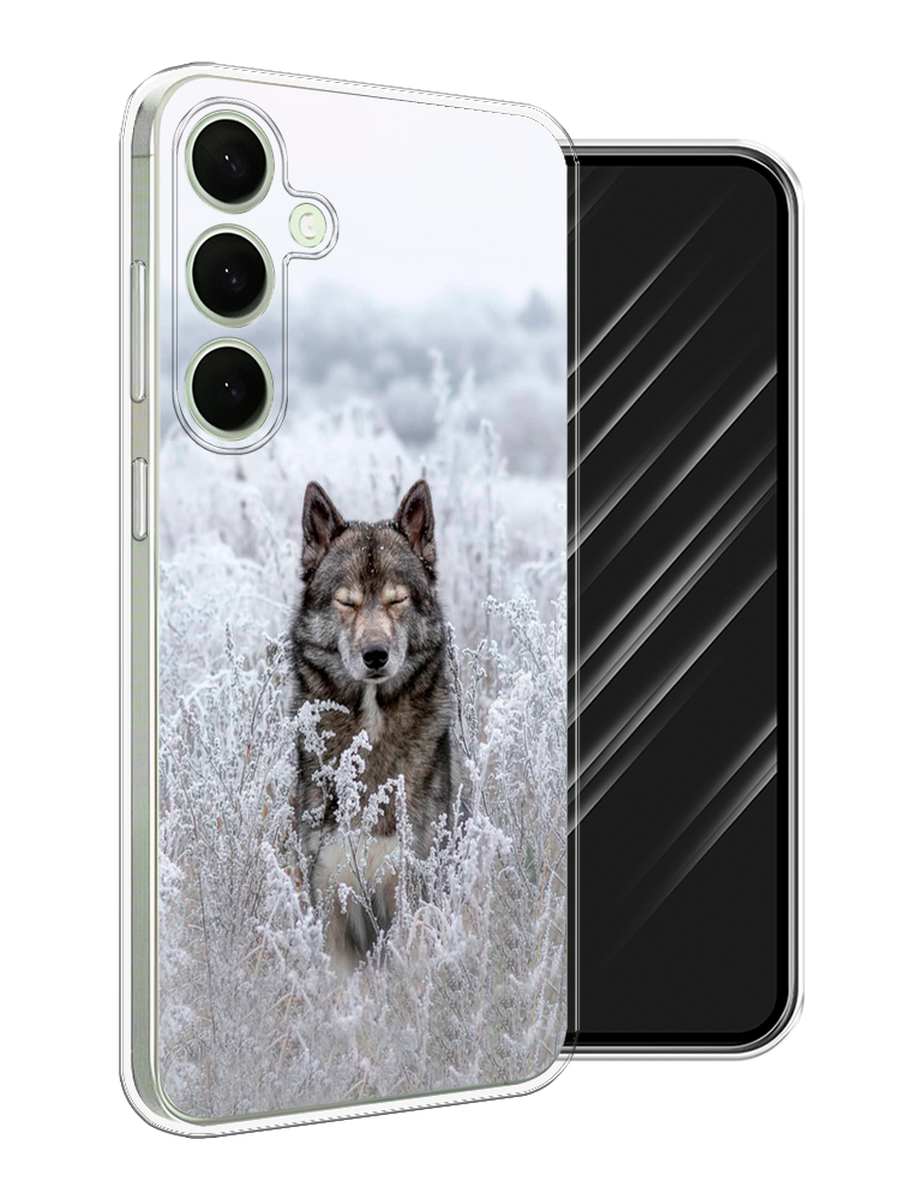 

Чехол Awog на Samsung Galaxy S25 Plus "Волк в поле", Белый;черный, 2110450-1