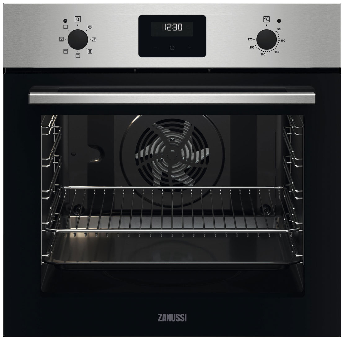 фото Встраиваемый электрический духовой шкаф zanussi opzb4310x steel