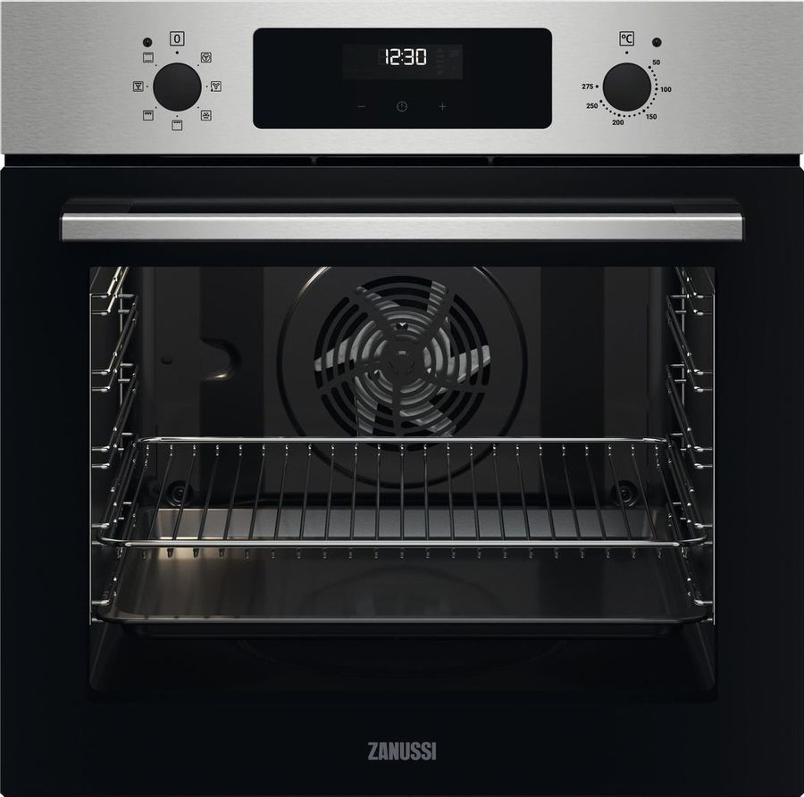 фото Встраиваемый электрический духовой шкаф zanussi opzb4310xv steel