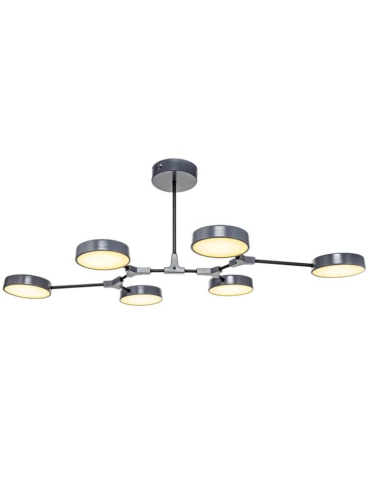 фото Люстра lamplandia l1456 satellite grey led 6 10вт