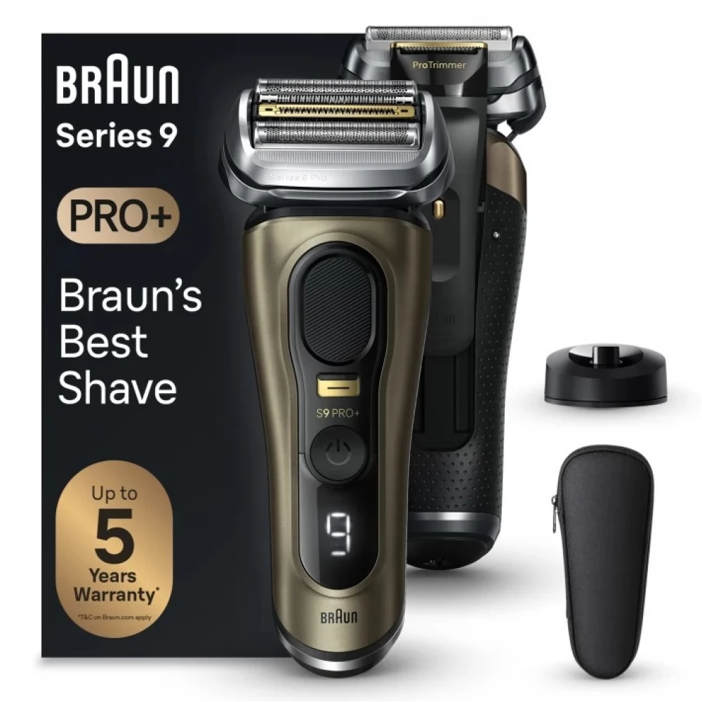 

Электробритва Braun S9 Pro+ 9519s золотистый; серебристый, S9 Pro+ 9519s