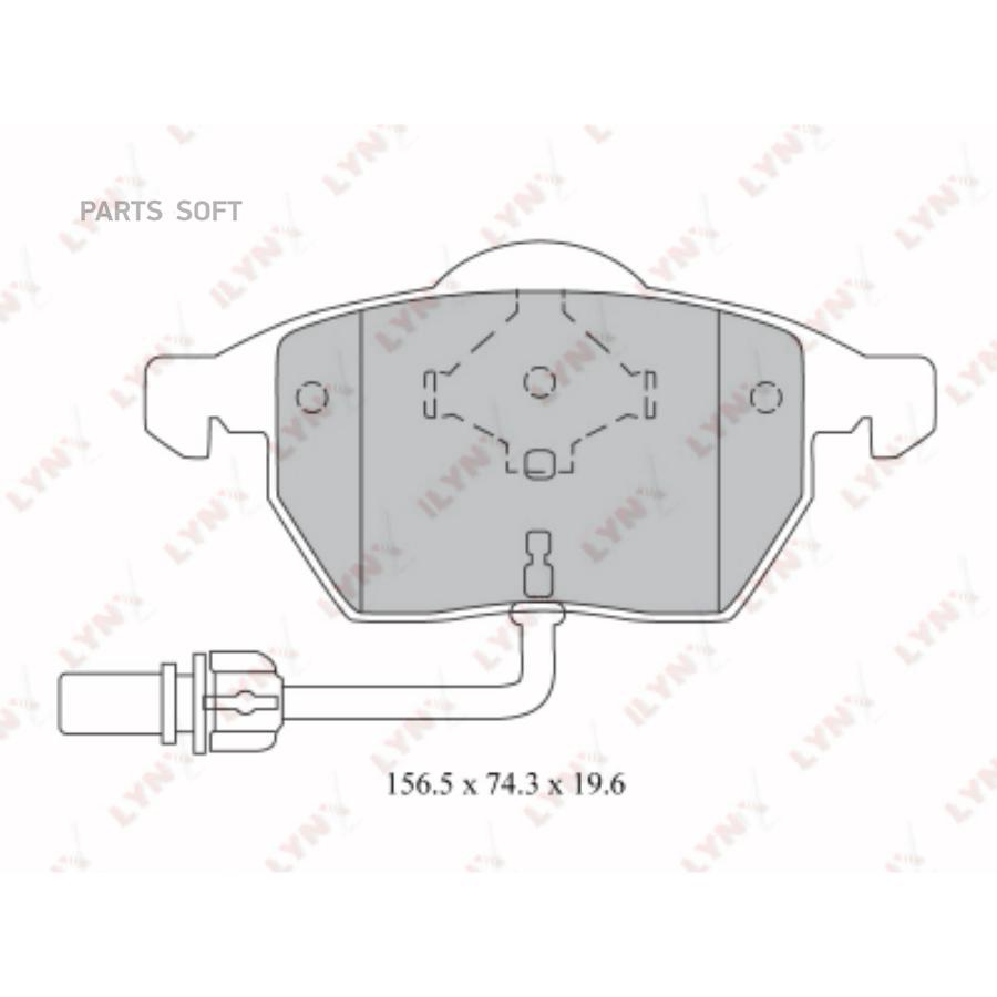 

Колодки торм.пер.AUDI A4 1.8T-2.8 99-04/A6 1.8-2.8 04=>, FORD Galaxy 1.9TD 00=>, SEAT Leon