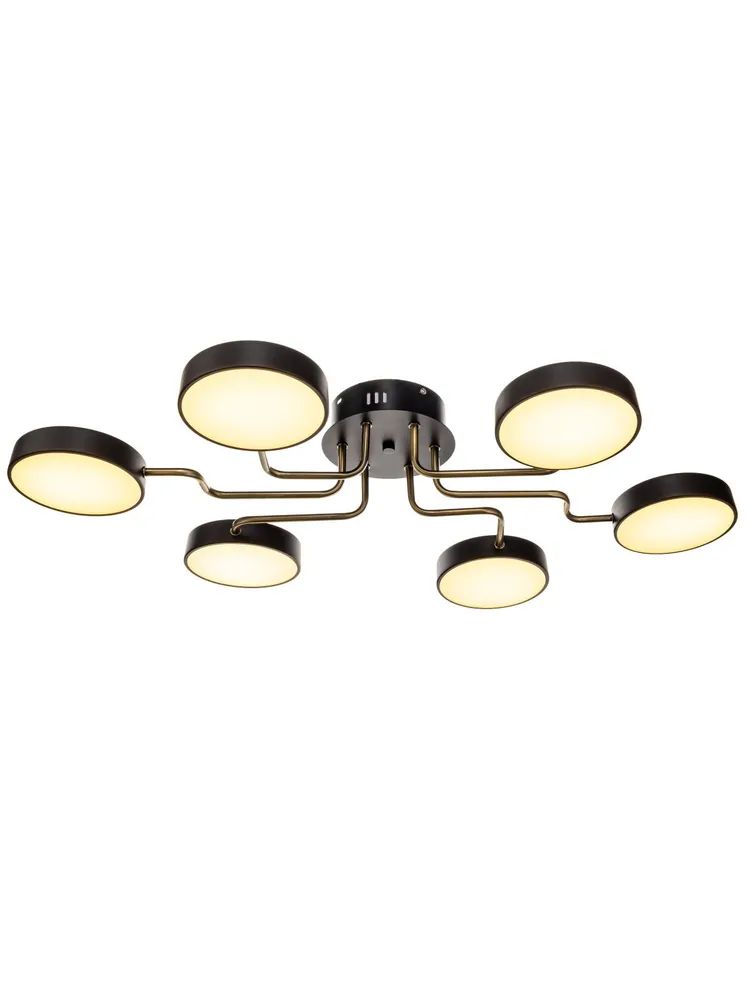 фото Люстра lamplandia потолочная l1521 tobo black smart 6 led 6 10вт
