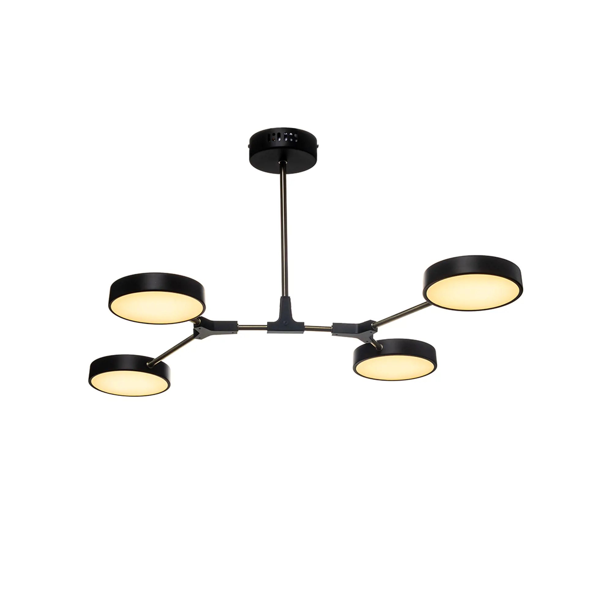 фото Люстра lamplandia l1454 satellite brass led 4 10вт