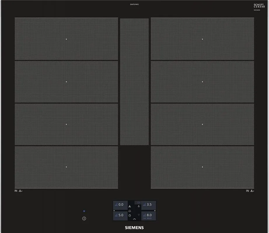 

Встраиваемая варочная панель индукционная Siemens EX675JYW1E черный, EX675JYW1E