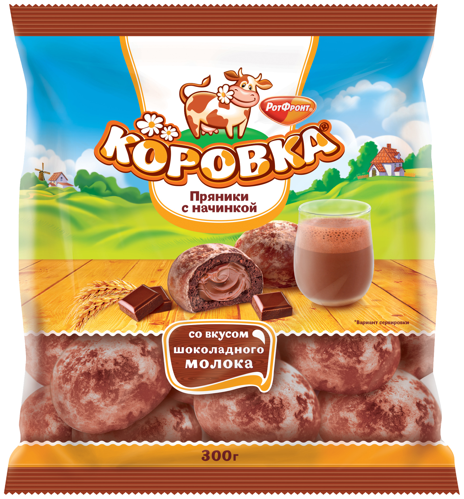 

Пряники Рот Фронт Коровка Шоколадное молоко с начинкой 300 г