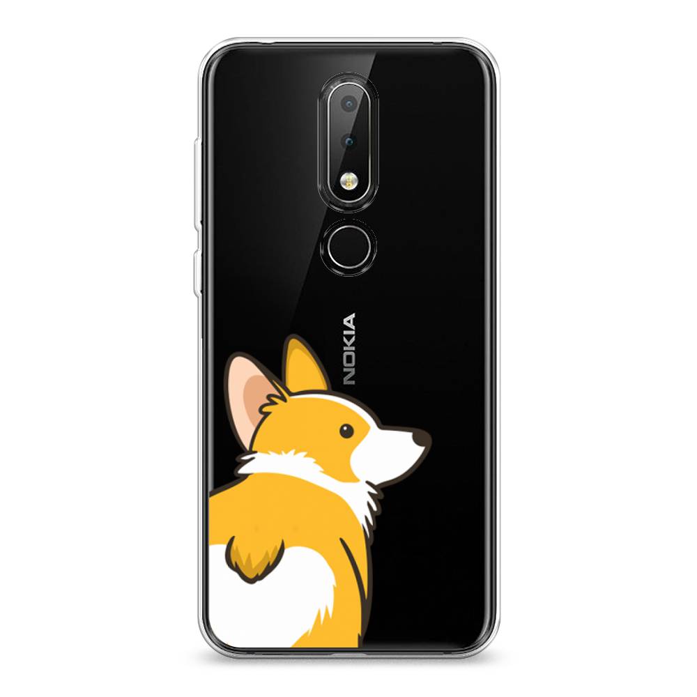 

Чехол Awog на Nokia 6.1 Plus / Нокиа 6.1 Plus "Корги следуй за мной", Желтый;бежевый;белый, 121850-2