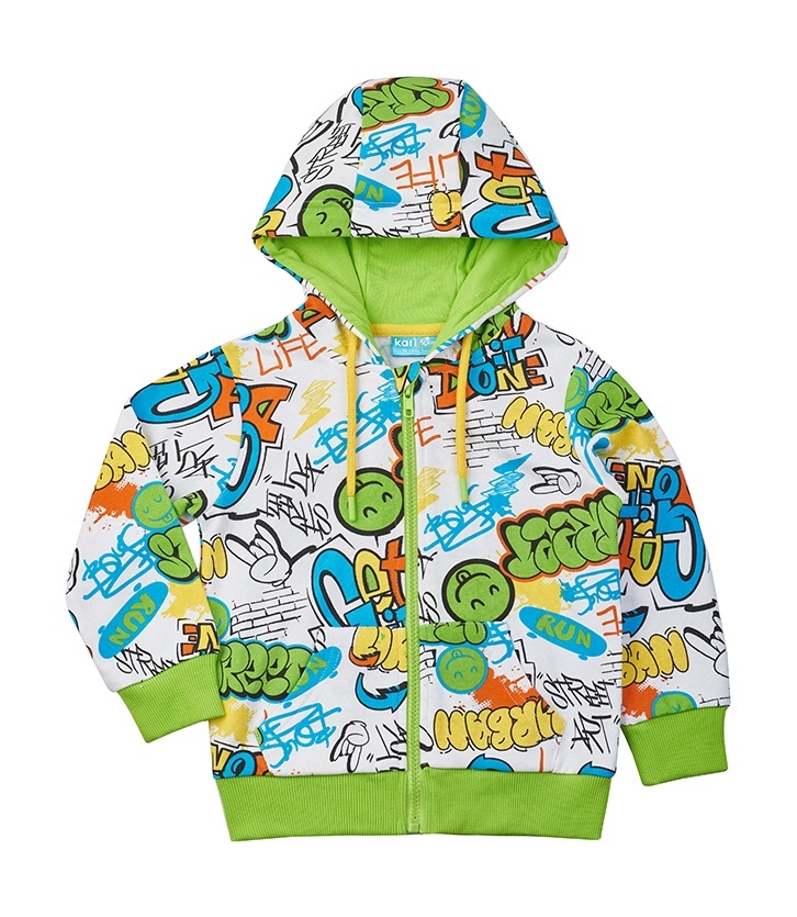 Толстовка детская Kari Kids 223128, белый, 92