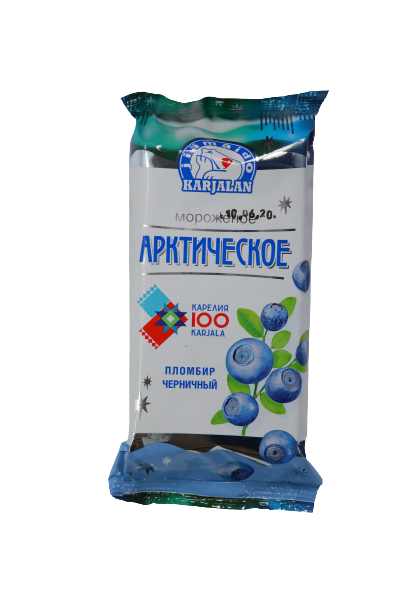 

Мороженое пломбир Мороженое Карелии черничное БЗМЖ 200 г