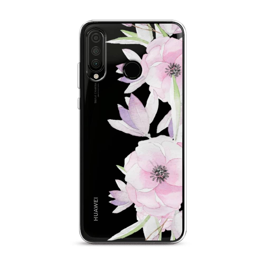 

Чехол Awog на Honor 20 Lite 2020 "Нежные анемоны", Розовый;черный;фиолетовый, 611250-8