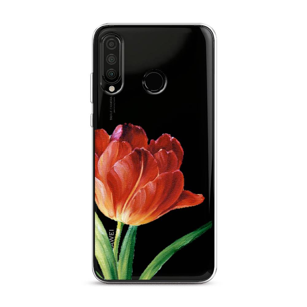 

Чехол Awog на Honor 20 Lite 2020 "Красный тюльпан", Оранжевый;зеленый, 611250-8
