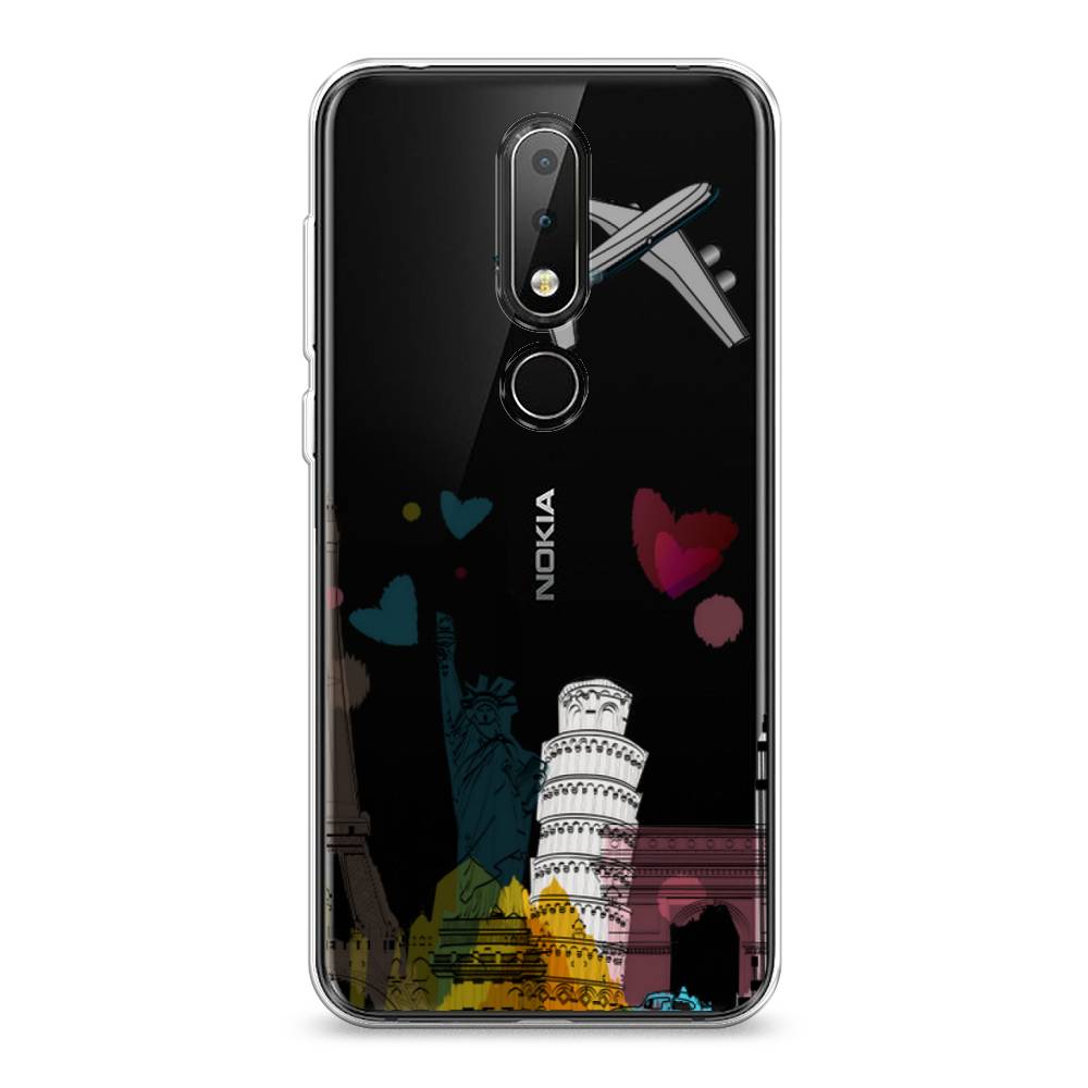 

Чехол Awog на Nokia 6.1 Plus / Нокиа 6.1 Plus "Самолет путешествий", Желтый, 121850-10