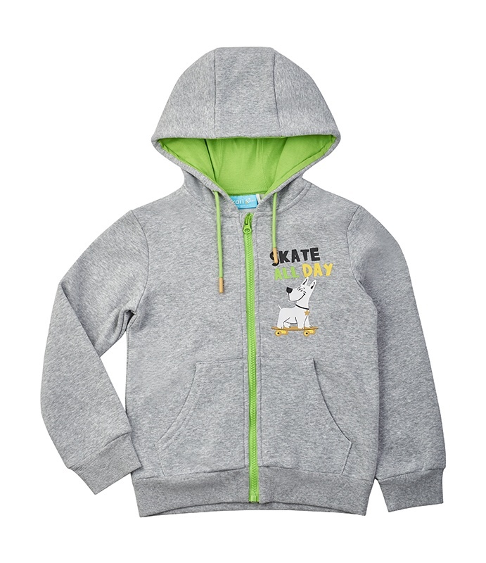 

Толстовка детская Kari Kids SS24C57100622, серый, 116, SS24C57100622