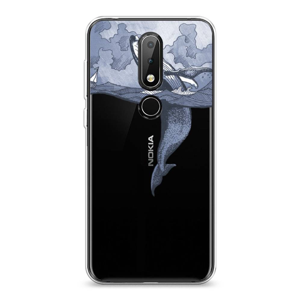 

Чехол Awog на Nokia 6.1 Plus / Нокиа 6.1 Plus "Два измерения", Голубой;черный;прозрачный, 121850-7