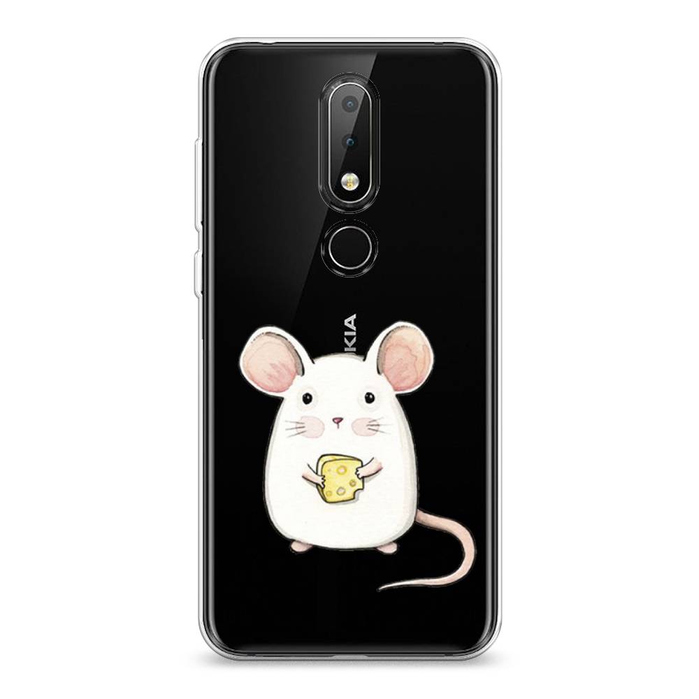 

Чехол Awog на Nokia 6.1 Plus / Нокиа 6.1 Plus "Мышка", Белый;розовый;прозрачный, 121850-1
