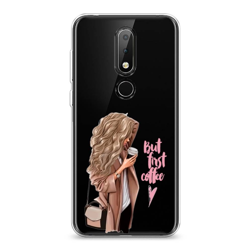 

Чехол Awog "Девушка с кофе" для Nokia 6.1 Plus