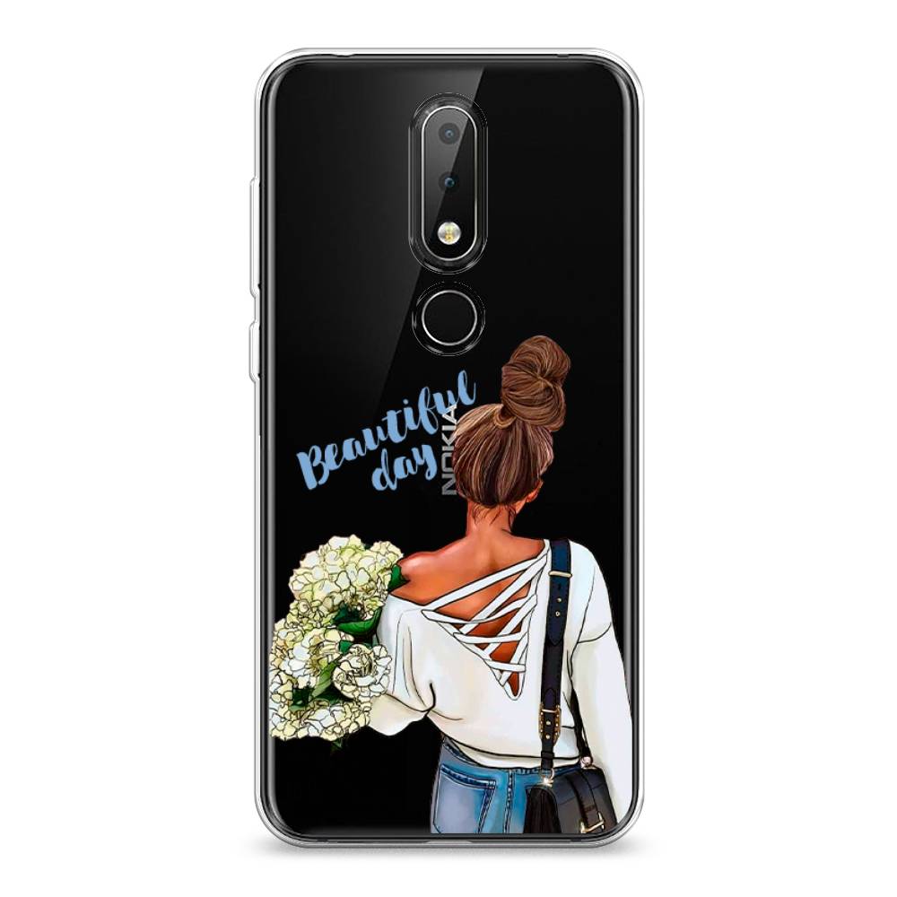 

Чехол Awog на Nokia 6.1 Plus / Нокиа 6.1 Plus "Beautiful day vector", Коричневый;белый;зеленый, 121850-6