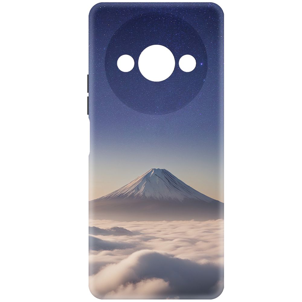 

Чехол-накладка Krutoff Soft Case Япония, Фудзияма для Xiaomi Redmi A3 черный