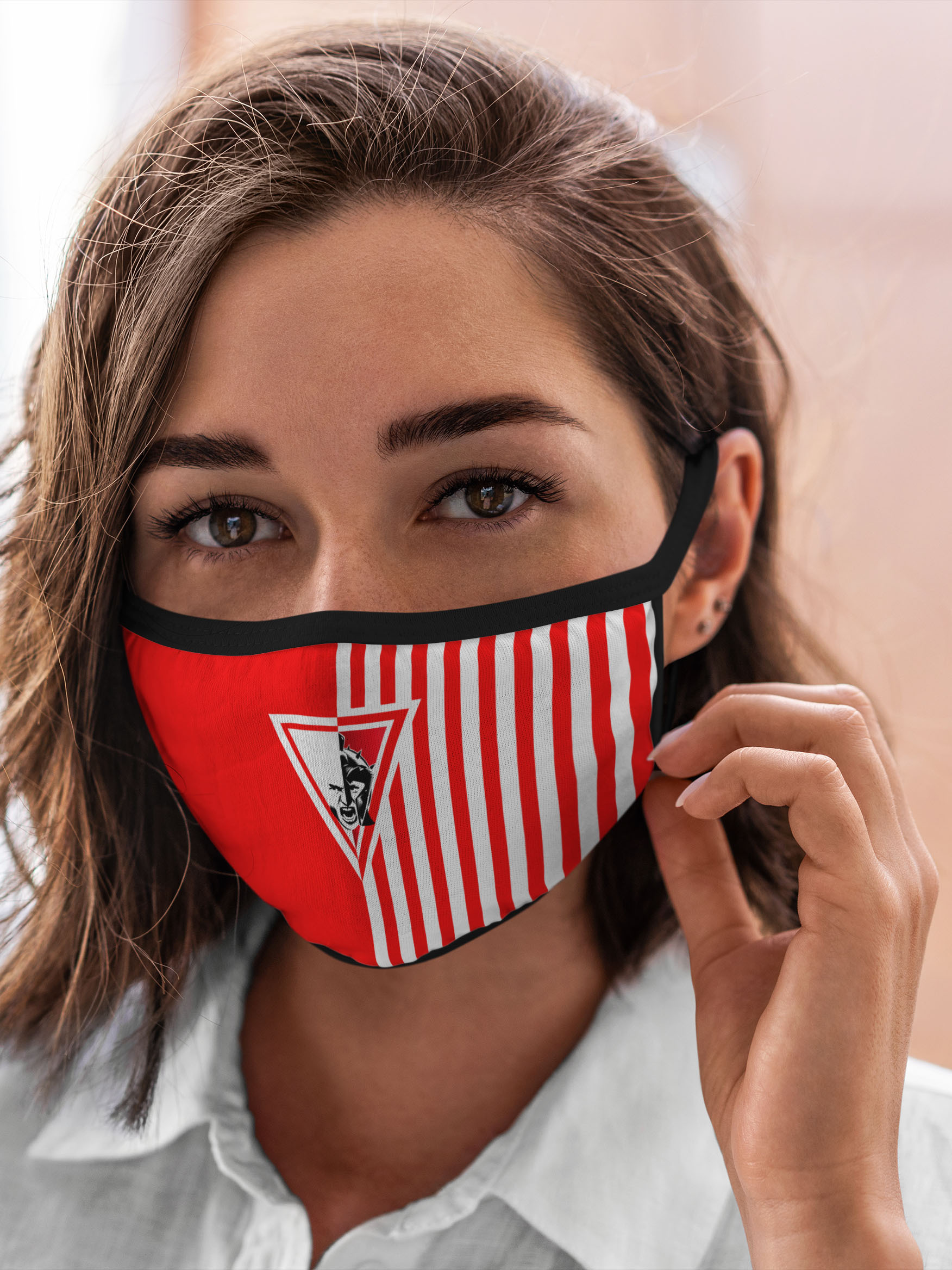 

Многоразовая маска унисекс Burnettie Разные Футбольные Принты Красно Белый Воин, Разноцветный, Разные Футбольные Принты Красно Белый Воин