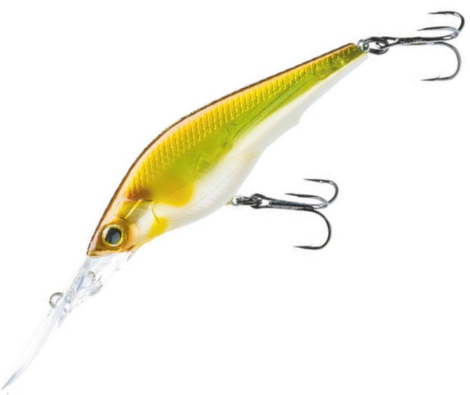 

Воблер R1367 MGSA Duel HARDCORE SHAD 75SF 75mm, Золотистый;белый