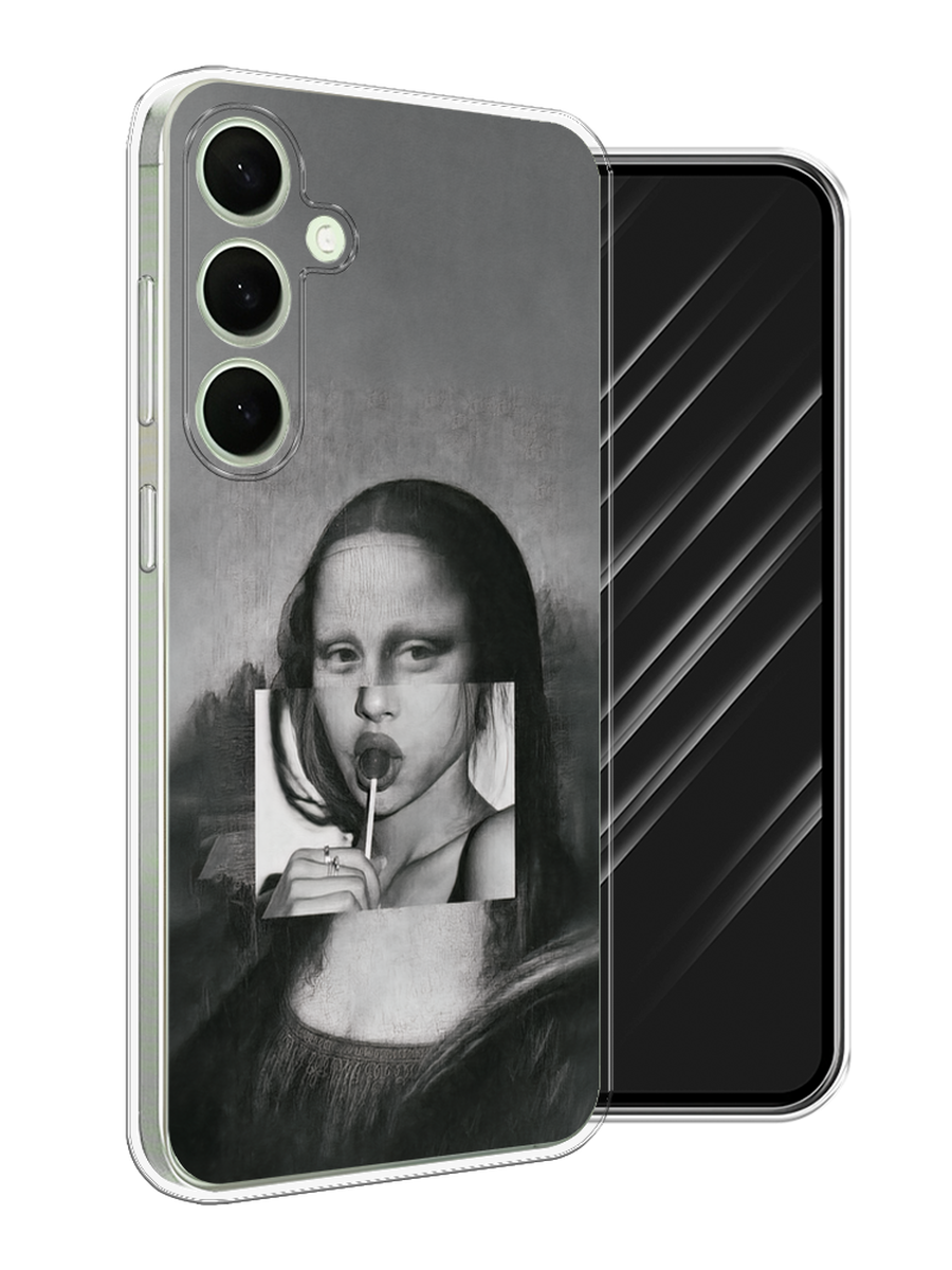

Чехол Awog на Samsung Galaxy S25 Plus "Mona Lisa sucking lollipop", Серый, 2110450-1