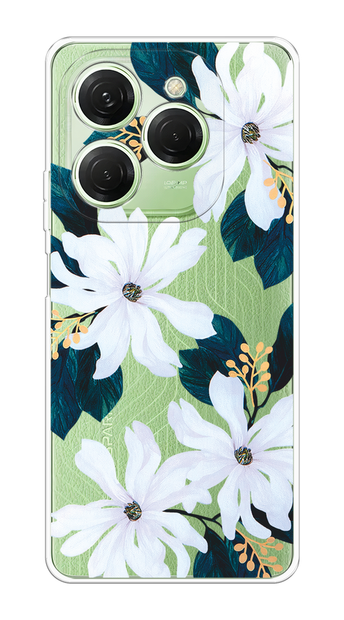 

Чехол на Tecno Spark 20 Pro "Delilah Flower", Зеленый;белый, 304850-1