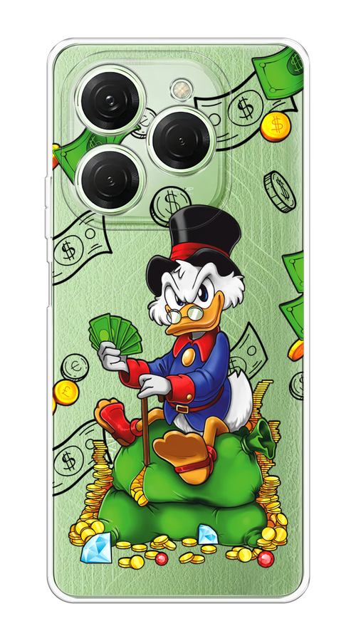 

Чехол на Tecno Spark 20 Pro "Scrooge Richness", Черный;синий;зеленый, 304850-1